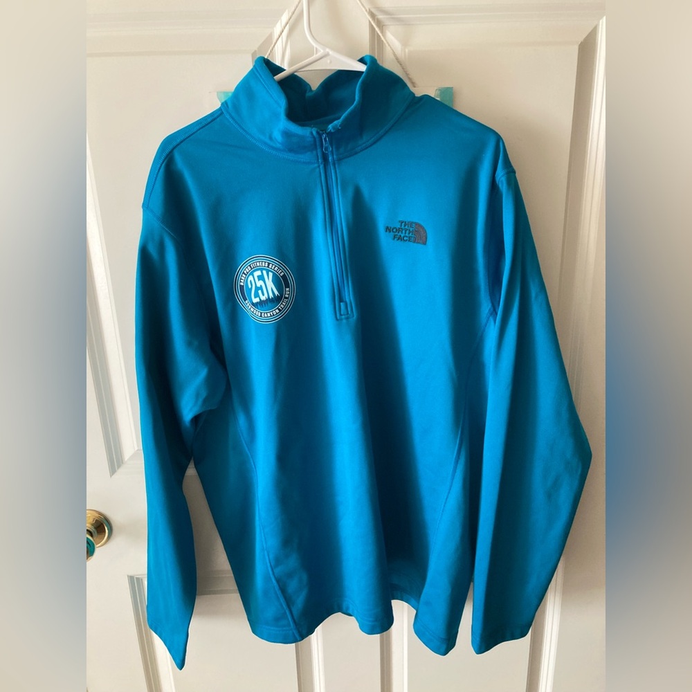The North Face Turquoise Quarter-Zip Pullover